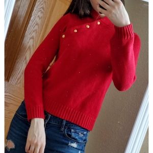💥2 FOR $50💥Ralph Lauren Knit Sweater Gold Button